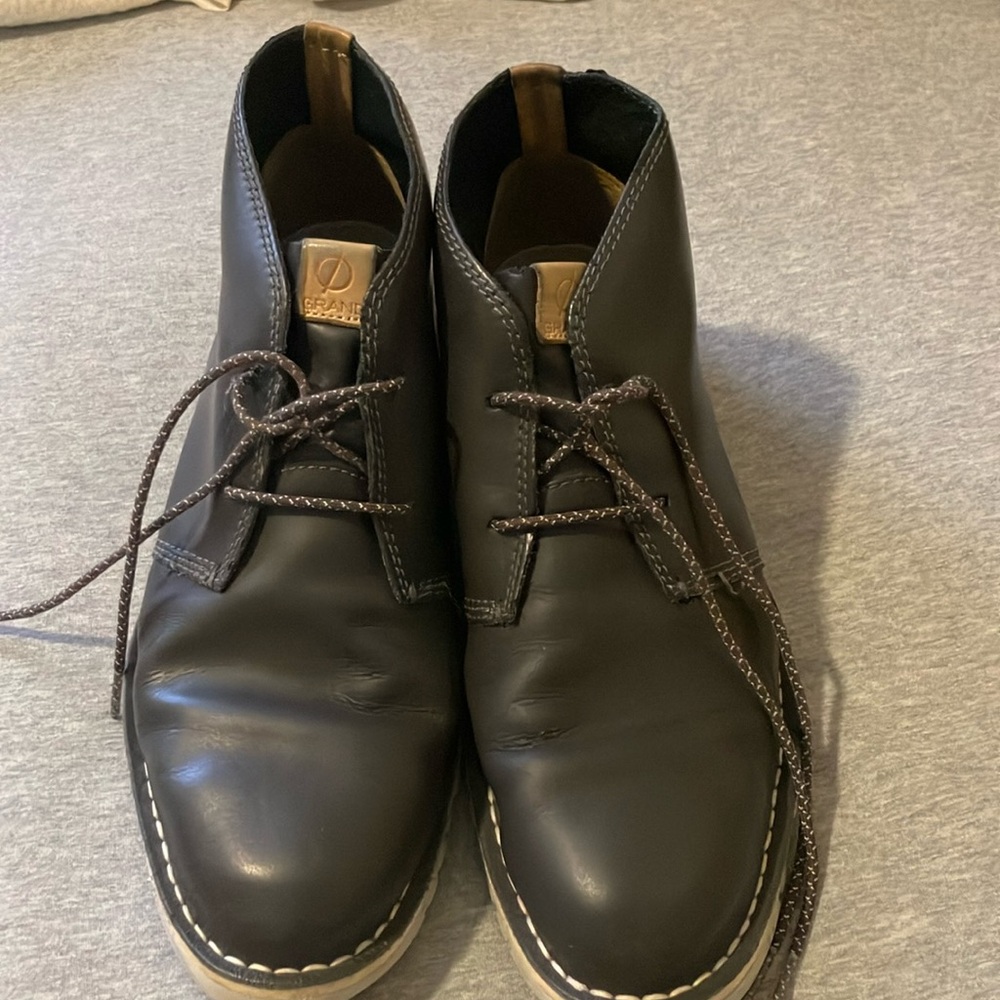 Cole Haan Gray Chukka Boots with Classic Design